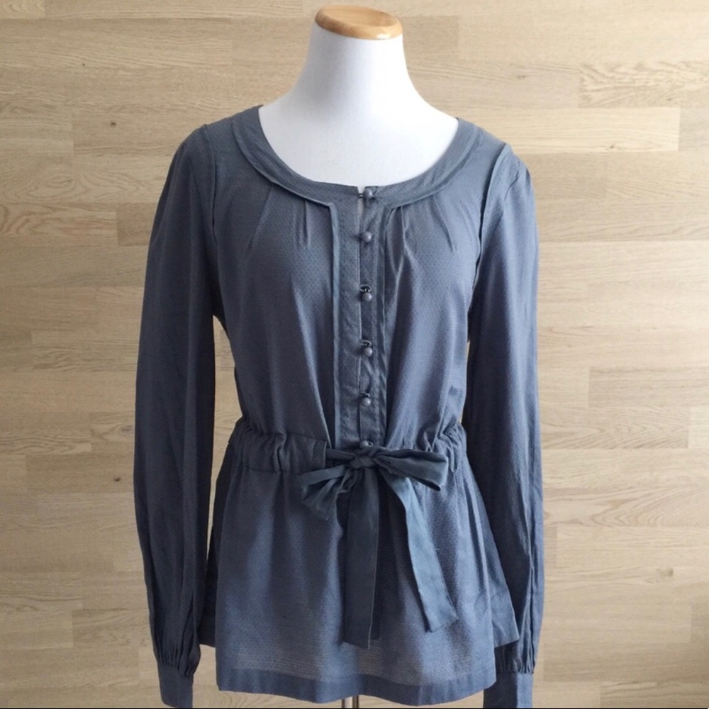 See by Chloe Textured Poplin Button-Up Blouse